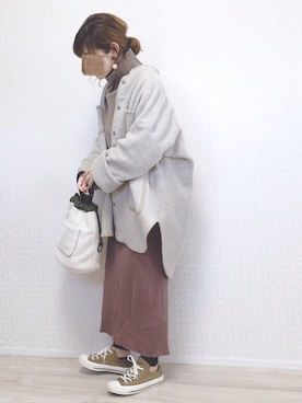 「DHOLIC（ディーホリック）のアイテム（レギンス/スパッツ）」を使った、welina＊さん（レディース・152cm）の冬コーディネート