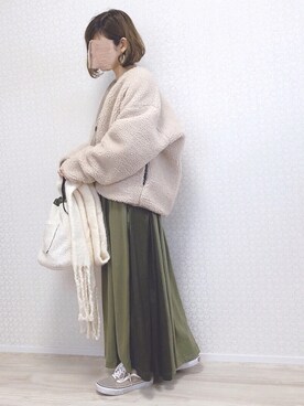 「DHOLIC（ディーホリック）のアイテム（その他アウター）」を使った、welina＊さん（レディース・152cm）の冬コーディネート