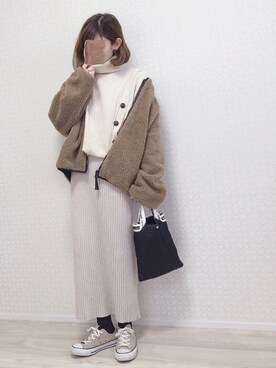 「Chaco closet（チャコ クローゼット）のアイテム（ジャケット/アウター）」を使った、welina＊さん（レディース・152cm）の冬コーディネート