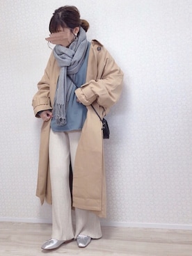 「KBF（ケイビーエフ）のアイテム（その他アウター）」を使った、welina＊さん（レディース・152cm）の冬コーディネート