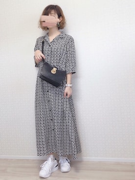 「ADAM ET ROPE'（アダムエロペ）のクロスボディーバッグ（ショルダーバッグ）」を使った、welina＊さん（レディース・152cm）の春コーディネート