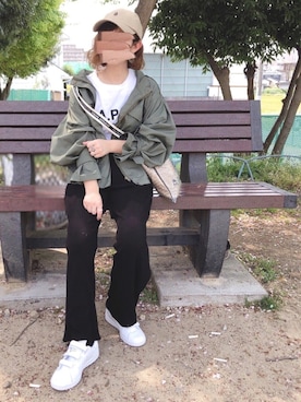 「reca（レカ）のアイテム（ジャケット/アウター）」を使った、welina＊さん（レディース・152cm）の春コーディネート