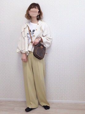 「DHOLIC（ディーホリック）のアイテム（その他アウター）」を使った、welina＊さん（レディース・152cm）の春コーディネート