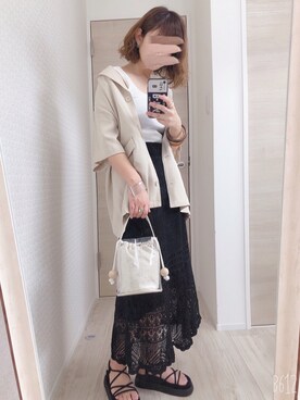 「jouetie（ジュエティ）のアイテム（ジャケット/アウター）」を使った、welina＊さん（レディース・152cm）の夏コーディネート