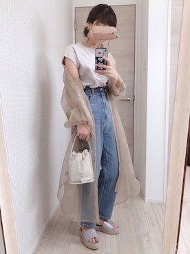 「グリッター」｜「アイテム（ワンピース/ドレス）」を使った、welina＊さん（レディース・152cm）の夏コーディネート