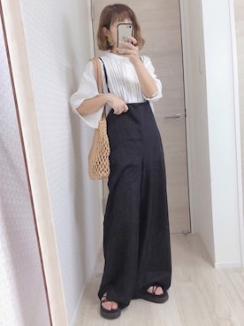 「URBAN RESEARCH Sonny Label（アーバンリサーチサニーレーベル）のアイテム（サロペット/オーバーオール）」を使った、welina＊さん（レディース・152cm）の夏コーディネート