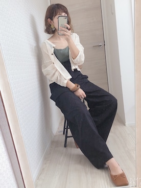 「URBAN RESEARCH Sonny Label（アーバンリサーチサニーレーベル）のアイテム（サロペット/オーバーオール）」を使った、welina＊さん（レディース・152cm）の夏コーディネート