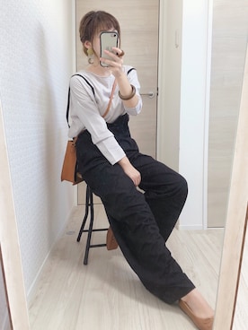 「URBAN RESEARCH Sonny Label（アーバンリサーチサニーレーベル）のアイテム（サロペット/オーバーオール）」を使った、welina＊さん（レディース・152cm）の秋コーディネート