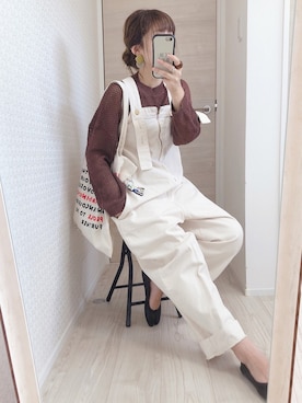 welina＊さんの「Lee/リー【新色追加】URBAN DUNGAREES サロペット」を使ったコーディネート