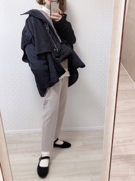 「select MOCA（セレクトモカ）のアイテム（その他アウター）」を使った、welina＊さん（レディース・152cm）の冬コーディネート