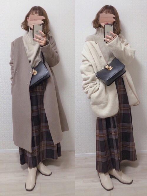 Welina Kbfのノーカラーコートを使ったコーディネート Wear