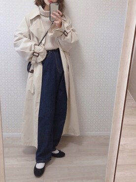 「reca（レカ）のアイテム（ジャケット/アウター）」を使った、welina＊さん（レディース・152cm）の冬コーディネート