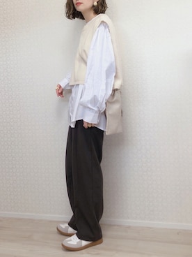 「CASPER JOHN（キャスパージョン）のアイテム」を使った、welina＊さん（レディース・152cm）の冬コーディネート