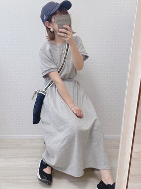 「DHOLIC（ディーホリック）のアイテム（ワンピース/ドレス）」を使った、welina＊さん（レディース・152cm）の春コーディネート