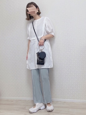 「PUBLUX（パブリュクス）のアイテム（パンツ）」を使った、welina＊さん（レディース・152cm）の春コーディネート
