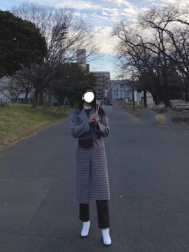 moekaさん（レディース・174cm）の冬コーディネート