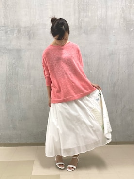 「BEARDSLEY（ビアズリー）のアイテム」を使った、misakiさん（レディース・163cm）の春コーディネート