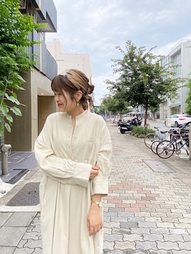 「mystic（ミスティック）のアイテム（ストール/ショール）」を使った、nanaさん（レディース・160cm）の秋コーディネート