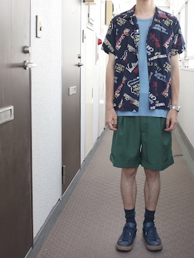 「KRIS VAN ASSCHE（クリスヴァンアッシュ）のアイテム（パンツ）」を使った、J.Cさん（メンズ・170cm）の夏コーディネート