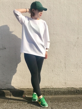 「NERGY（ナージー）のアイテム」を使った、fuchikoさん（レディース・153cm）の夏コーディネート