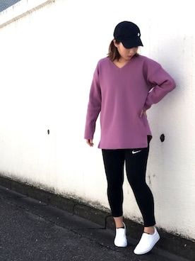 「NERGY（ナージー）のアイテム」を使った、fuchikoさん（レディース・153cm）の秋コーディネート