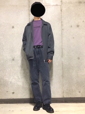 「グレーコーデ」｜「アイテム（その他アウター）」を使った、hiroさん（メンズ・170cm）の秋コーディネート