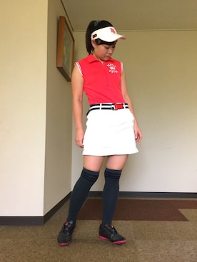 「PEARLY GATES（パーリーゲイツ）のアイテム（レッグウェア）」を使った、qurocheさん（レディース・155cm）の夏コーディネート