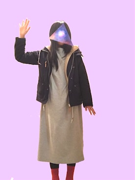 「bodco(ボッコ)のアイテム」を使った、ゆうちょさん(レディース・160cm)の冬コーディネート