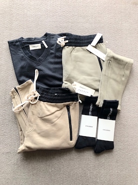 「FOG ESSENTIALS（エフオージーエッセンシャルズ）のアイテム（レッグウェア）」を使った、つーるはーさん（メンズ・168cm）の冬コーディネート