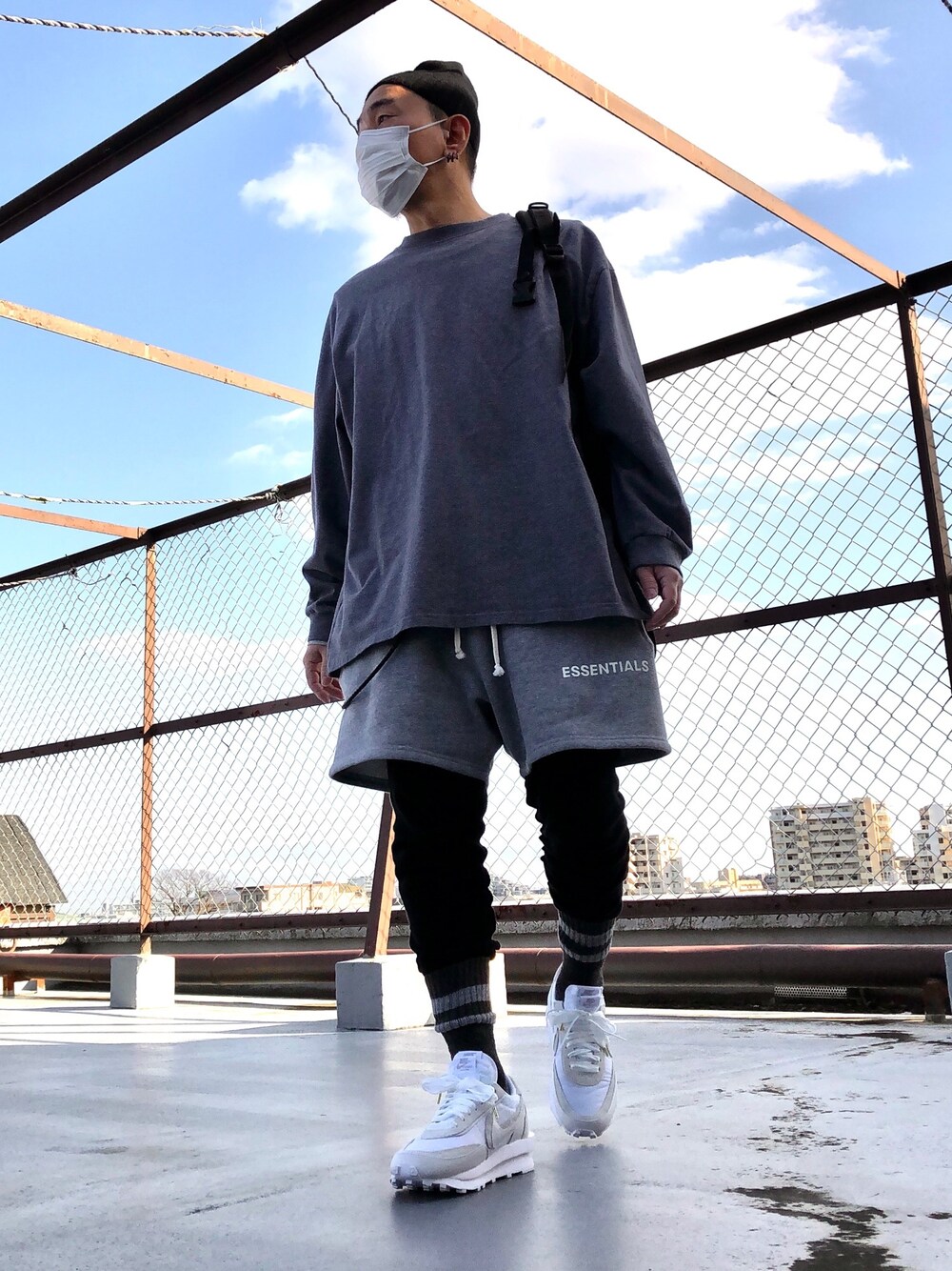BALENCIAGA グレー スウェット Lサイズ Short baggy sweatpants