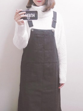 「fd style（エフディ スタイル）のアイテム（オールインワン・サロペット）」を使った、muuuさん（レディース・164cm）の秋コーディネート