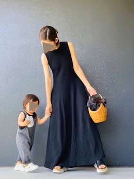 「ZARA KIDSのアイテム」を使った、muguさん（キッズ・80cm）の夏コーディネート