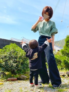 「Mint隊」｜muguさん（キッズ・80cm）の春コーディネート