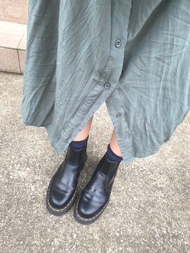 「coca（coca）（コカ）のアイテム（シャツワンピース）」を使った、みーさん。さん（レディース・163cm）の春コーディネート