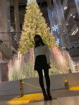 「ヘソだし」｜ho🐩さん（レディース・150cm・20代）の冬コーディネート