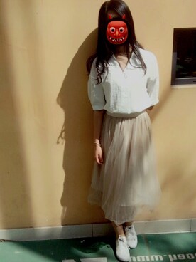 「授業」｜Debby Chanceさん（レディース・170cm）の春コーディネート