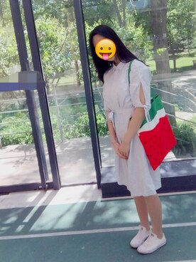 「授業」｜Debby Chanceさん（レディース・170cm）の春コーディネート