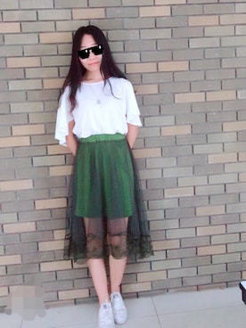 「授業」｜Debby Chanceさん（レディース・170cm）の春コーディネート