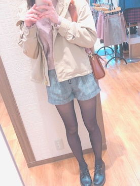 「AS KNOW AS PINKY（アズノゥアズピンキー）のアイテム（その他シューズ）」を使った、mizuki*。さん（レディース・161cm）の春コーディネート
