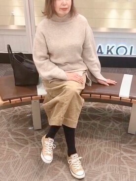 tocchiさん（レディース・159cm）の冬コーディネート