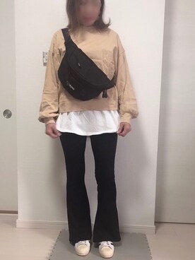 tocchiさんの「SILAS EMBROIDERY FANNY PACK MINI」を使ったコーディネート