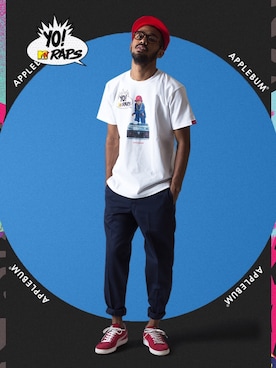 「APPLEBUM」｜「アイテム（ハンチング/ベレー帽）」を使った、APPLEBUM STAFF STYLINGさん（メンズ・180cm）の夏コーディネート