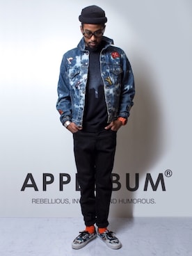 「アイテム（レッグウェア）」を使った、APPLEBUM STAFF STYLINGさん（メンズ・180cm）の秋コーディネート
