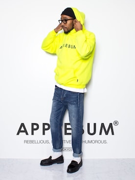 「アイテム（パーカー）」を使った、APPLEBUM STAFF STYLINGさん（メンズ・180cm）の春コーディネート