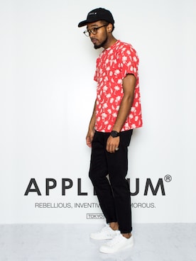 「無印良品（ムジルシリョウヒン）のアイテム」を使った、APPLEBUM STAFF STYLINGさん（メンズ・180cm）の春コーディネート