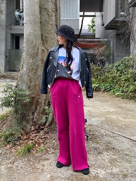 「Acne Studios（アクネストゥディオズ）のアイテム（ジャケット/アウター）」を使った、APPLEBUM STAFF STYLINGさん（レディース・165cm）の冬コーディネート