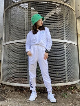 「APPLEBUM（アップルバム）のアイテム（ハット）」を使った、APPLEBUM STAFF STYLINGさん（レディース・150cm）の冬コーディネート