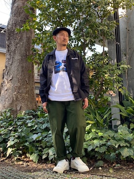 「APPLEBUM」｜「アイテム（ジャケット/アウター）」を使った、APPLEBUM STAFF STYLINGさん（メンズ・172cm）の春コーディネート