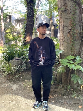 「アイテム（スウェット）」を使った、APPLEBUM STAFF STYLINGさん（メンズ）の秋コーディネート