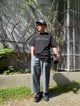 「APPLEBUM」｜「アイテム（帽子）」を使った、APPLEBUM STAFF STYLINGさん（メンズ・173cm）の春コーディネート